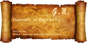 Gyermán Marcell névjegykártya